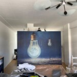 Hier konnten wir 3 sehr schöne Fototapeten Tapezieren. TA03